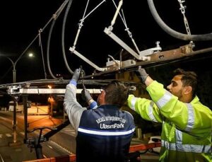 Tramvayda 7/24 durmaksızın hizmet