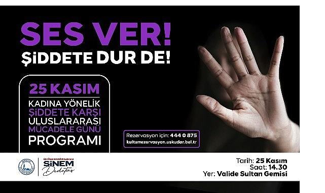 Üsküdar’da ”Ses Ver Şiddete Dur De” Aktifliği Düzenlenecek