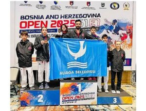 Aliağalı Taekwondocular Saraybosna’dan Madalyalarla Döndü