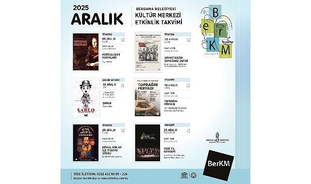 Bergama Belediyesi Kültür Merkezi’nde Aralık Ayı Dopdolu Geçecek