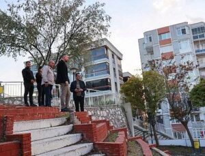 Buca’nın Merdivenli Park’ı yenilendi