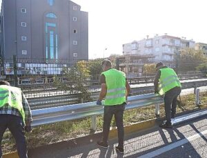 Büyükşehir’den Gazi Bulvarı’nda otokorkuluk çalışması