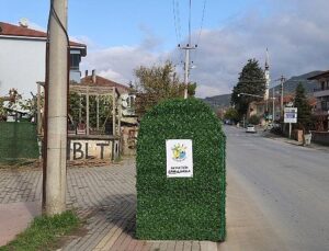 Geyve Belediyesi’nden Konteynere Yeşil Dokunuş