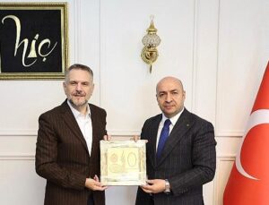 Lider Vekili Akın’dan Kaymakam Çiftçi’ye iadeiziyaret