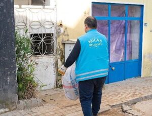 Milas Belediyesi Soğuk Kış Günlerinde Vatandaşların Yanında