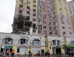 One dead and scores of people injured after Russia launches massive attack on Kyiv