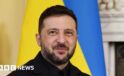 Ukrainian President Volodymyr Zelensky arrives in Dublin