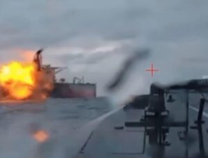 Ukrainian sea drones reportedly hit another Russian shadow fleet vessel in Black Sea