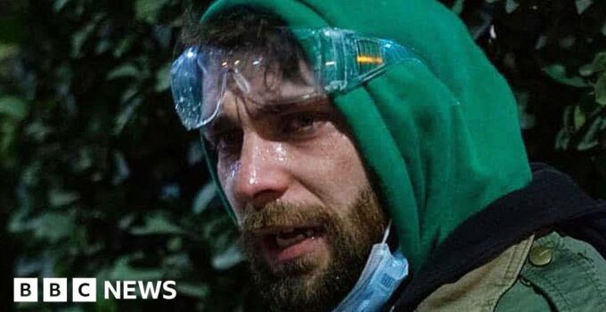WW1 toxic compound sprayed on Georgian protesters, BBC evidence suggests
