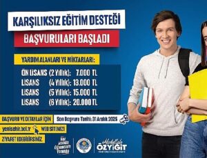 Yenişehir Belediyesinin Karşılıksız Eğitim Dayanağı Müracaatları Başladı