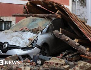 At least five killed after Storm Kristin sweeps across Portugal