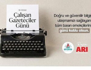 Belediye Başkanı Rasim Arı’dan Gazeteciler Günü İletisi