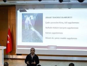 Büyükşehir’den ilaçlama çalışanına biyosidal eser kullanımı eğitimi