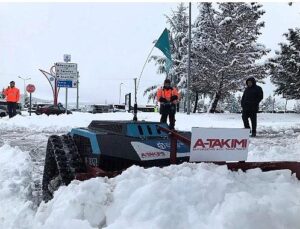 Büyükşehir’den karla çabada robotik teknoloji