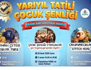 Çocuklar Hepinizi YARIYIL TATİLİ ÇOCUK ŞENLİĞİ’ne Bekliyoruz