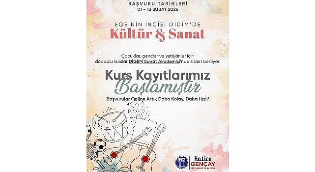 Ege’nin İncisi Didim’de Kültür ve Sanat Kursları Başlıyor
