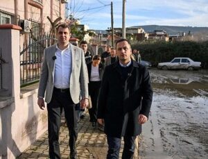 Eşki ve Güç selden etkilenen mahallelerde incelemelerde bulundu