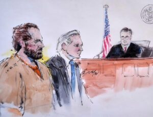 Ex-Olympic snowboarder denies drug trafficking and orchestrating murders in US court