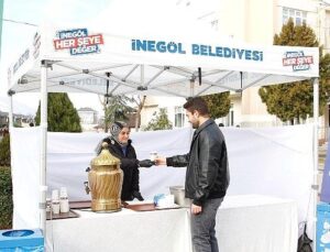 İnegöl Belediyesi’nden Öğrencilere Fiyatsız Çorba İkramı