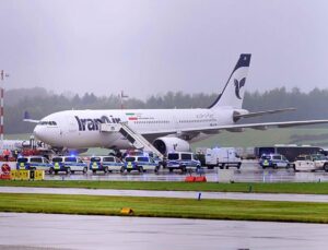 Iran closes airspace to commercial flights for hours as tensions with US remain high over protests