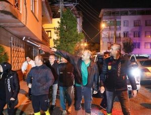 Lider Görkem Duman gece boyunca alandaydı