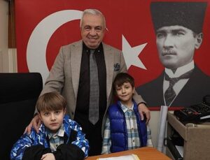 Lider Şadi Özdemir’e Kızılcıklı’da çocuklardan kaykay park talebi geldi