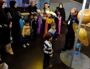 Lokomotif Çocuk Köyü’nün minikleri bilimin izinde