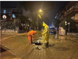 Milas Belediyesi Grupları Gece Boyunca Alandaydı