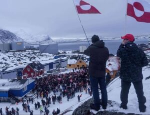 Thousands march in Greenland to oppose Trump’s interest in taking over the Arctic island