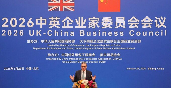 Trump says ‘very dangerous’ for UK to deal with China as Starmer arrives in Shanghai
