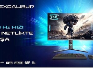 Üstün Çözünürlük, Sonları Zorlayan Sürat: Excalibur 31.5″ 2K 180Hz Curved Monitör