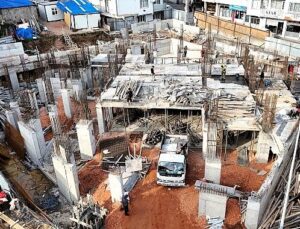 Yeni Kuruçeşme Merkez Camii süratle yükseliyor