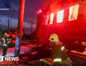 Zelensky condemns Russian drone strike that killed five on passenger train