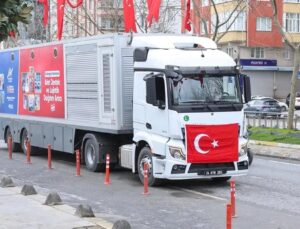 Afet Destek ve Lojistik Dağıtım Tırı’nın Rotası Balkanlar