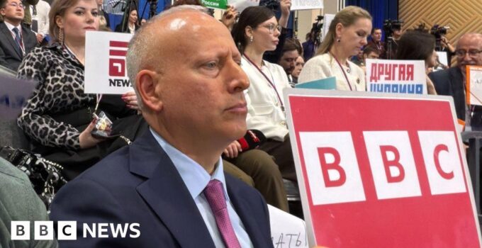 ‘Enemy’ insults and questioning Putin: Steve Rosenberg on tightrope of reporting from Russia