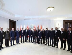 Konya Protokolü İçişleri Bakanı Çiftçi’ye Hayırlı Olsun Ziyaretinde Bulundu