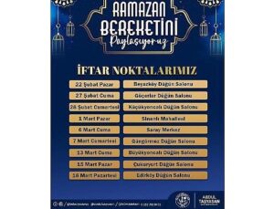 Saray, iftar sofralarında buluşacak
