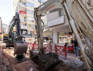 Alsancak’ta yağmur suları artık direkt denize ulaşacak