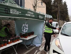 Büyükşehir, kabirler için on binlerce çiçek dağıttı