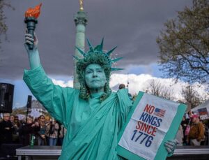 Huge crowds protest against Trump on ‘No Kings’ day in the US and abroad