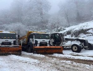 Kartepe’de Bayramda Kar Mesaisi