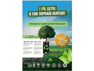 Manisa’da Etraf Seferberliği Yine Başlıyor: Atık Pil Getir, Zeytin Fidanını Al