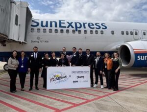 Milas-Bodrum Havalimanı Sezonun İlk Dış Hat Uçuşunu Karşıladı