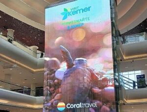 Moskova’da dev ekranlarda Kemer tanıtımı