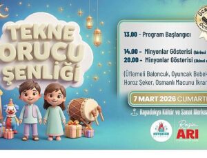 Nevşehir’de Tekne Orucu Şenliği ve Müzikal Tiyatro Düzenlenecek