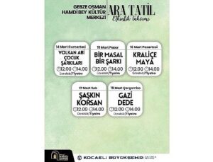 Orta tatil keyfi Gebze’de yaşanacak