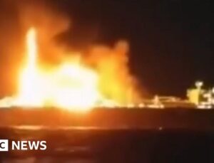 Russia blames Ukrainian naval drones as tanker sinks in Mediterranean