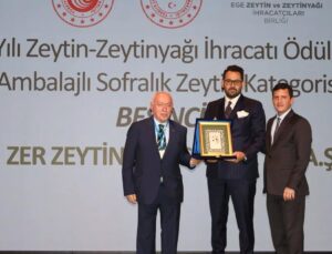 Zeytin ve Zeytinyağı Sektöründe İhracat Şampiyonları Ödüllerine Kavuştu