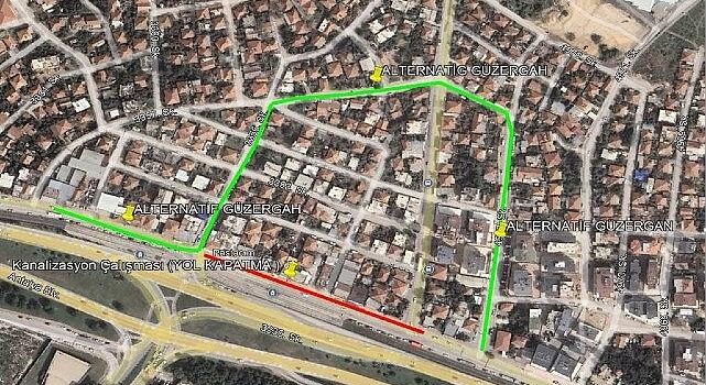Antalya Bulvarı yan yolunun bir kısmı trafiğe kapatılacak