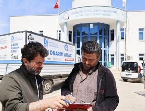 Hortum ve yağıştan ziyan gören Kumlucalı çiftçilere sera naylonu takviyesi